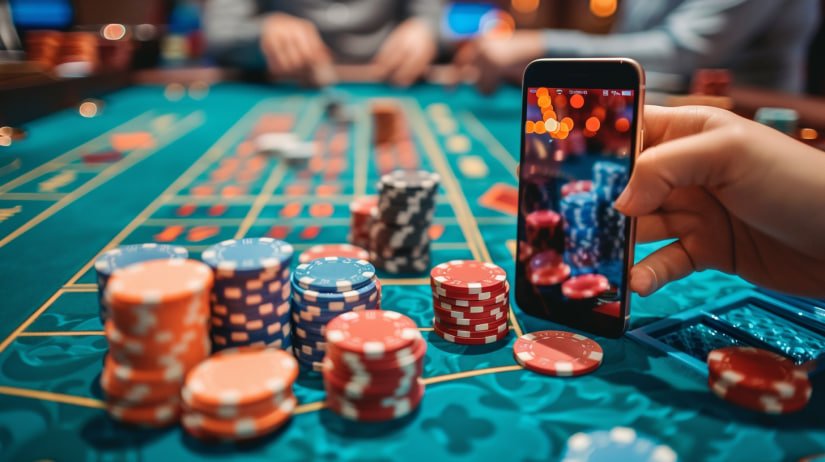 gajah77 mobile app interface showing sportsbook, live casino, and slots